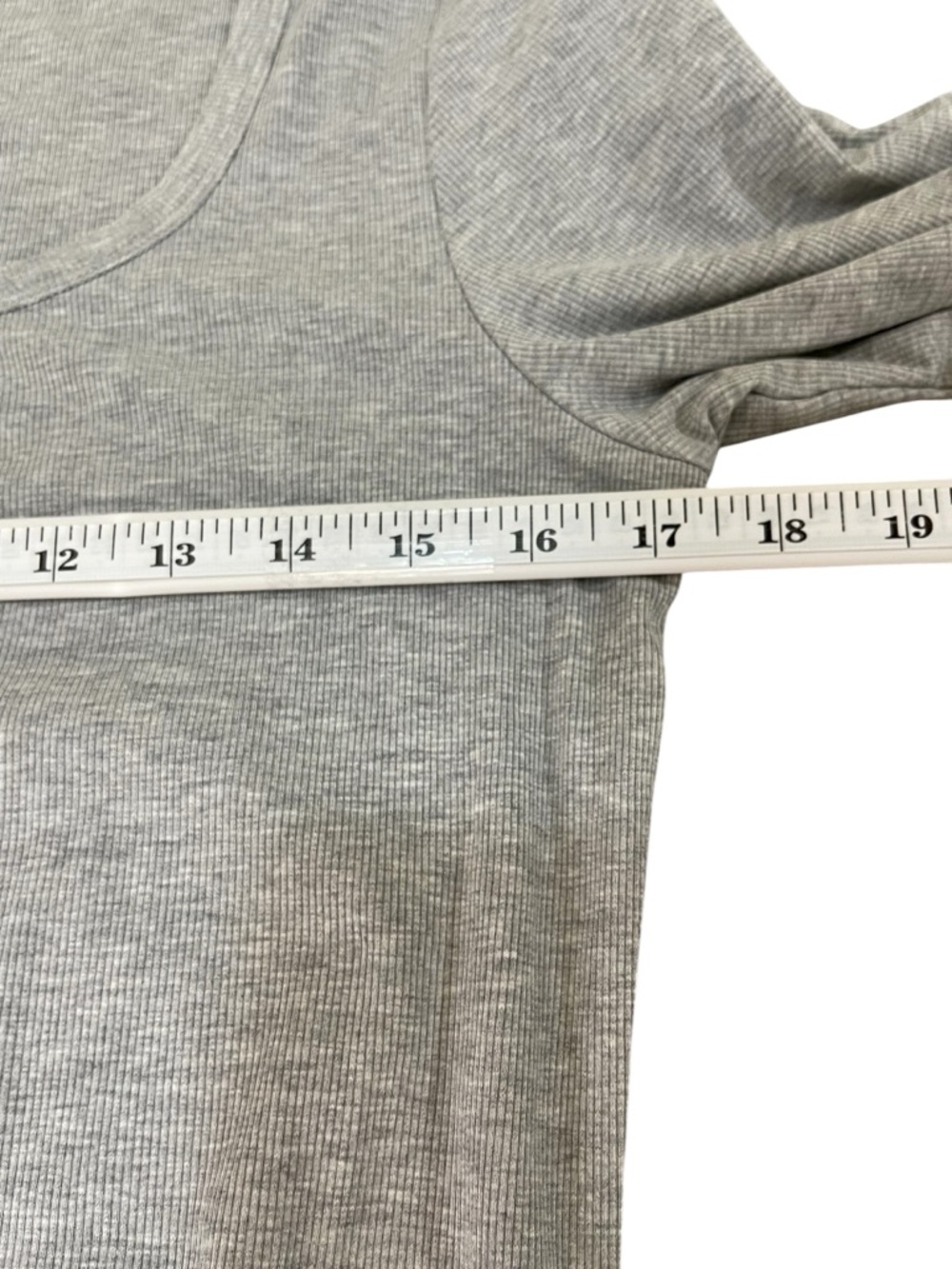 Athleta Women’s Size LG Crew Neck Long Sleeve Top Gray Modal - Picture 6 of 14